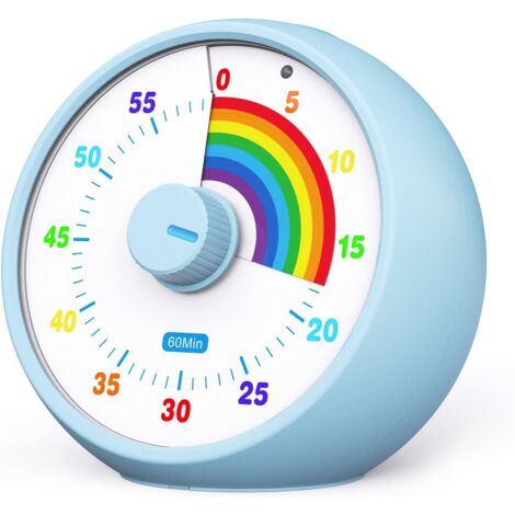 Visueller Timer Für Kinder & Erwachsene – 60 Min. Countdown, Leise/stumm/laut, Für Konzentration & Produktivität