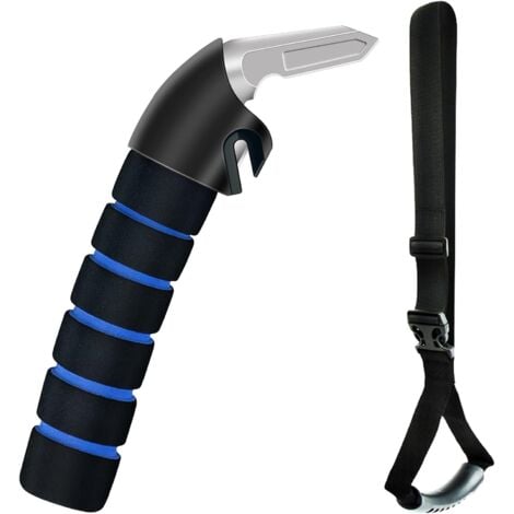 2 Stück Autotürgriffe Für Senioren - Stützgriff Blau Mit 400lb Tragkraft