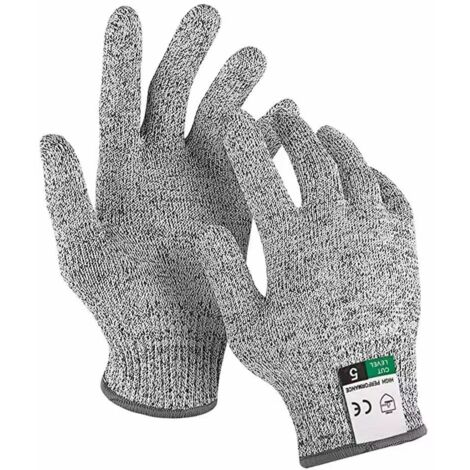 Deiss Schnittfeste Handschuhe Level 5 - Für Küche, Grill & Garten | Mit Silikongriff & Langer Stulpe