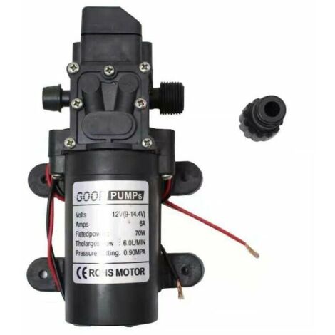 Produktbild von 220V Selbstansaugende Membranpumpe DP-160M – 160 PSI, 5,5 L/min, Mit Druckschalter, Für Wasser & Chemikalien