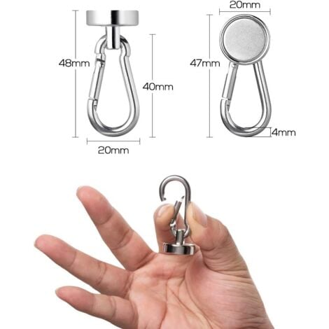 Fliegenfischer Netz Clip Halter - Magnetischer Karabiner Für Angelausrüstung