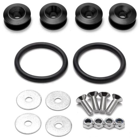 60-teiliges Set Autoclips Aus Metall | Schnappverbinder Für Türen & Stoßstangen | Schwarz & Gold