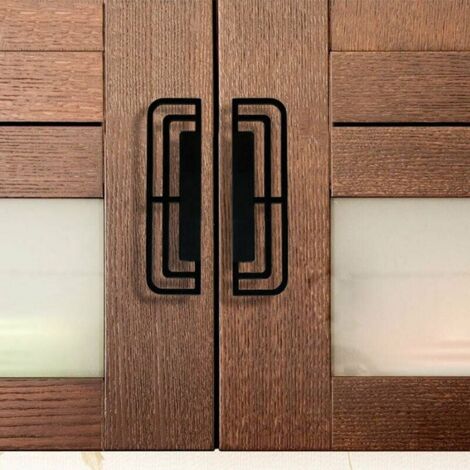 GABRIELLE 2 Pack Drawer Handles and Knobs for Kitchen Cabinet Door Handles Cupboard Drawer Bedroom Furniture Handle (6285-Pitch 96, Black)