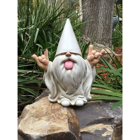 GABRIELLE “George”, the rocker gnome – this garden gnome will rock your enchanted mini world