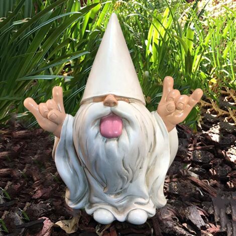 GABRIELLE “George”, the rocker gnome – this garden gnome will rock your enchanted mini world