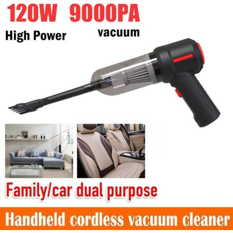 GABRIELLE Powerful Car Vacuum Cleaner, Cordless Handheld Vacuum Cleaner, Rechargeable Desktop Vacuum Cleaner with Washable Filter for Home, Car, Table, Wet and Dry Type