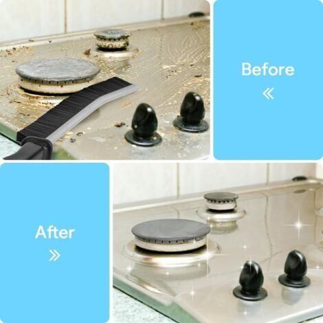 GABRIELLE 3 Pack Window Groove Cleaning Brush with Bristles, Grout Cleaning Brush for Door, Window, Kitchen, Rail, Tile Sealing Brush