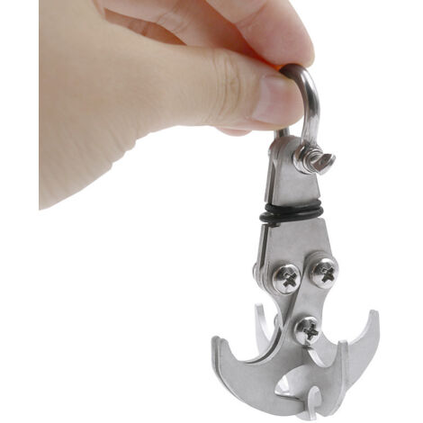 GABRIELLE Grappling Hook, Multifunctional Stainless Steel Claw Hook for Outdoor Climbing, Multifunctional Gravity Hook, Gravity Grappling Hook