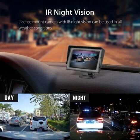 Wireless Backup Camera System Kit for Car/Truck/Van/RV, 4.3" Monitor, Reversing System