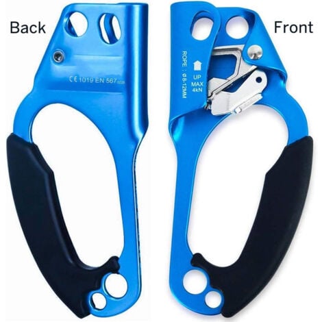 GABRIELLE UIAA and CE certified hand climbing ascender, arborist, abseiling equipment, rope clamp for 8-12 mm