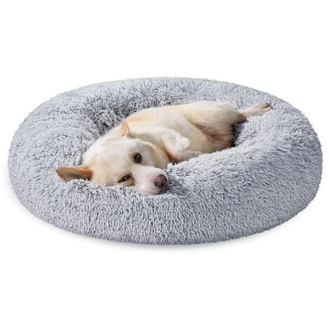 GABRIELLE basket for dogs and cats 80 cm light grey warm and comfortable