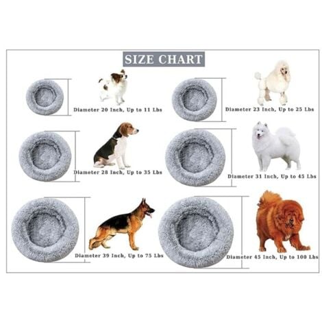 GABRIELLE basket for dogs and cats 80 cm light grey warm and comfortable