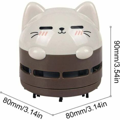 Mini Desktop Vacuum Cleaner, Mini Crumb Vacuum Cleaner, Cordless, USB Rechargeable, Quiet and Energy Efficient.