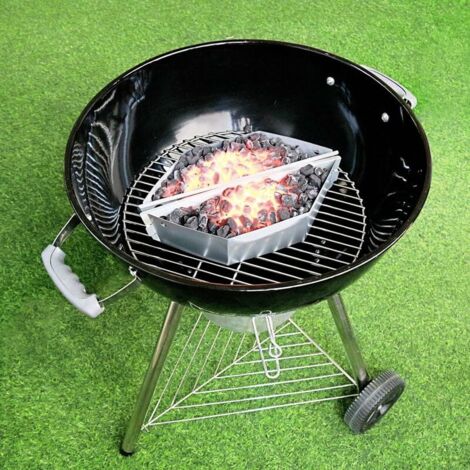 GABRIELLE 7403 Stainless Steel Charcoal Baskets for Weber Grills and All Other Chimneys, Weber 57 cm Kettle Grills, Weber One Touch and Master Touch Charcoal Grill, Set of 2