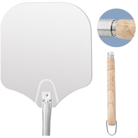 GABRIELLE Pizza Peel, Aluminum Pizza Peel, Pizza Peel, Large Surface Pizza Peel, Practical Wooden Handle, Easy to Store, Convenient to Use, Suitable for Grills and Ovens 66 12 inches