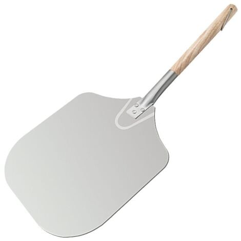 GABRIELLE Pizza Peel, Aluminum Pizza Peel, Pizza Peel, Large Surface Pizza Peel, Practical Wooden Handle, Easy to Store, Convenient to Use, Suitable for Grills and Ovens 66 12 inches