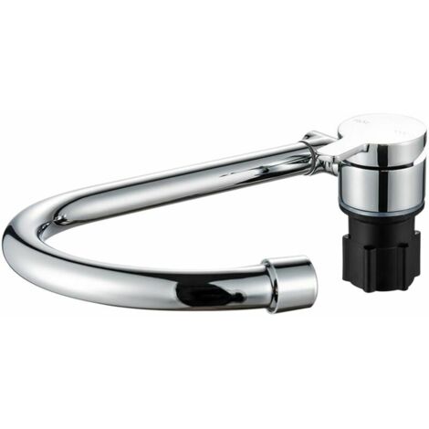 GABRIELLE Foldable RV Faucet, 360° Rotatable Kitchen Faucet Sink Single Handle Taps with Cold and Hot Water Hose, Copper Swivel Tap for RV, Caravan, Motorhome, Bate