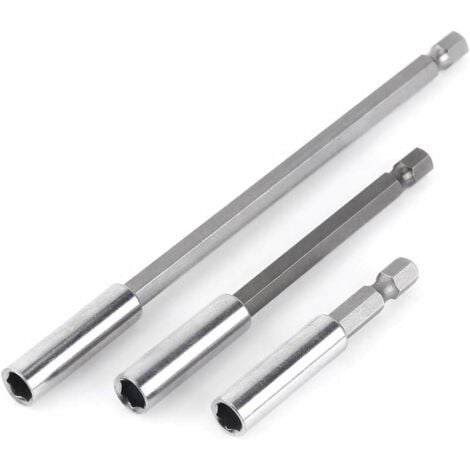 GABRIELLE Magnetic Bit Holder Screwdriver Extension Screwdriver Hex Shank 60mm 100mm 150mm Screwdriver Bit Extension 3