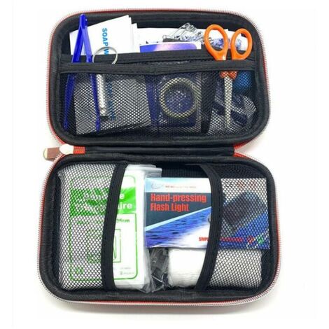 GABRIELLE First Aid Kit Mini Medical Boots for Car Travel Office Hiking Sports Home Shop Red