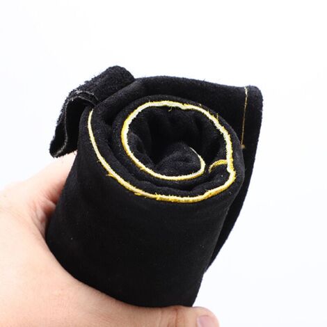 GABRIELLE Extreme Heat and Fire Resistant Gloves, Leather Gloves with Kevlar Stitching, Perfect for Fireplace, Stove, Oven, Grill, Welding, BBQ, MIG, Pot Holders,