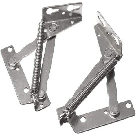 GABRIELLE 1 Pair 80 Degree Spring Hinges for Top Door Lift Code Kitchen Cabinet Hold Down