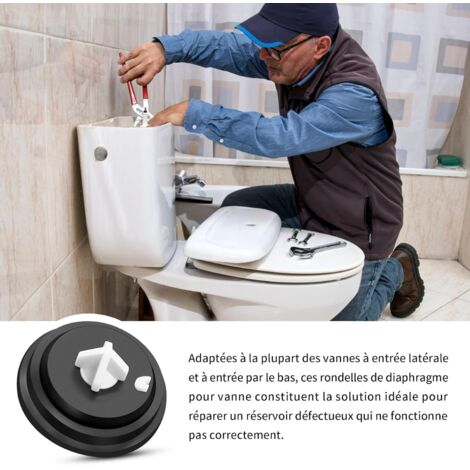 Pieces Toilet Flush Seal, Perfect Flush Membrane Express Repair, Flush Diaphragm Valve for Toilet Cistern Flush Maintenance