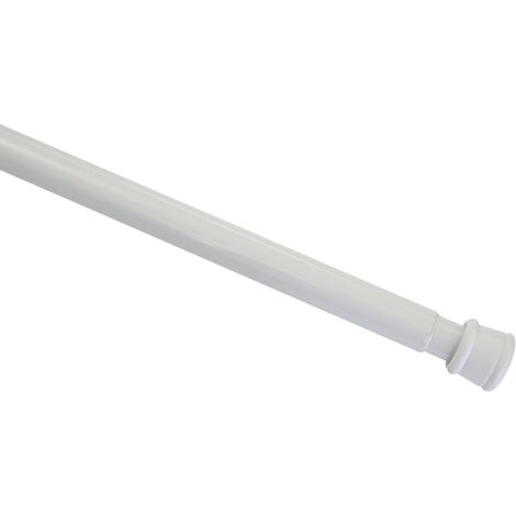 Curtain rod Drilling Ø 13/10 mm white, 55-90 cm
