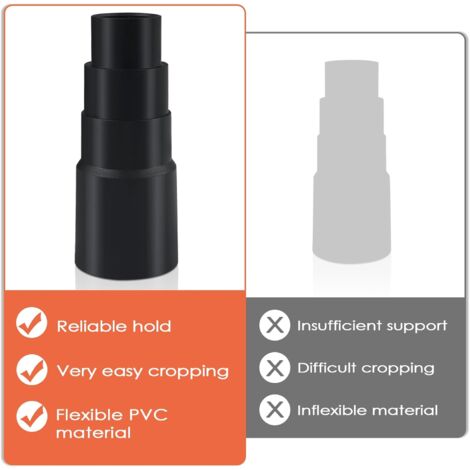 6 Pieces Hose Adapter, 25MM to 42MM Vacuum Cleaner Hose Adapters, Vacuum Cleaner Adapter Connecting Hose and Vacuum Cleaner Hose End Cap Converter Parts Accessories