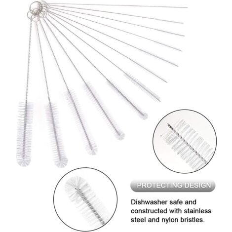 12 x Tube Cleaning Brushes, Cleaning Brush, Glass Bottle Cleaning Brush, Baby Bottle Kettle, Keyboard Pipe, Cleaning Brush, Bottle Cleaning Brush