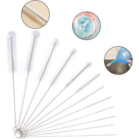 12 x Tube Cleaning Brushes, Cleaning Brush, Glass Bottle Cleaning Brush, Baby Bottle Kettle, Keyboard Pipe, Cleaning Brush, Bottle Cleaning Brush