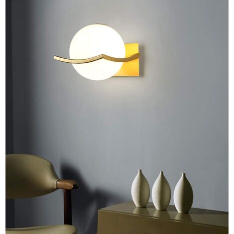 Applique Murale,Applique Murale Interieur,Lampe Murale,Applique Murale E27,Lampe Murale Chambre,Applique Doree,(Ampoule non Incluse) Or