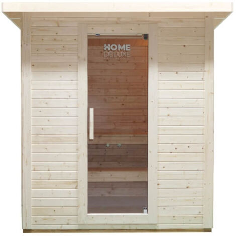 HOME DELUXE - Sauna da esterno TALO L - 221 x 217 cm per 4 persone  Taglia L
