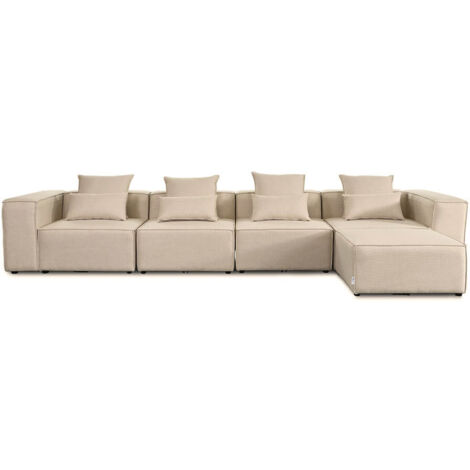 HOME DELUXE - Divano modulare VERONA Colore: beige, versione: XL (1/5)