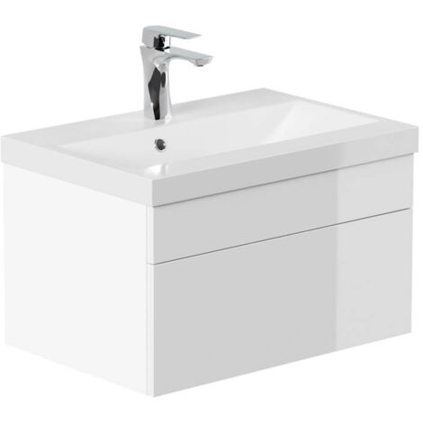 HOME DELUXE - Set completo di mobili da bagno WANGEROOGE Made in Germany  Colore: bianco, taglia: S