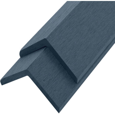 HOME DELUXE - Listello terminale in WPC FINEA - 110 x 4,5 cm set da 10  Colore: antracite
