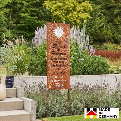 Paletti Da Giardino In Acciaio Corten - Design Rustico, 50cm - Decorazioni Esterno - Foto 10