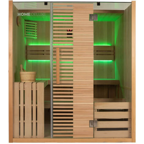 HOME DELUXE - Sauna tradizionale OMAHA - 180 x 150 cm per 4 persone