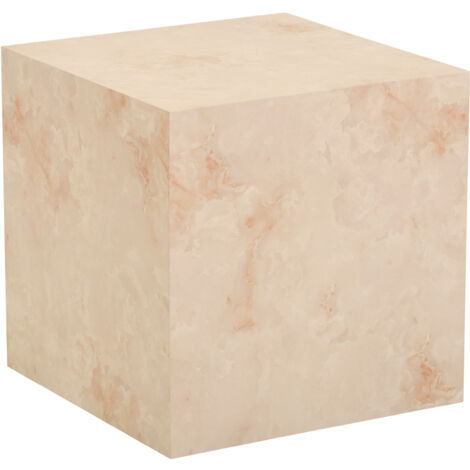 HOME DELUXE - Tavolino in marmo AMIRI M Colore: arenaria, Dimensioni: 50 x 50 x 50 cm (1/5)