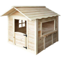 Home Deluxe - Casetta DER GROSSE PALAST - 106 x 111 cm Colore: Naturale, Attrezzatura: Senza panca