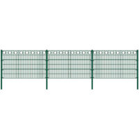 Rete a doppia asta Zan MORATA cerchio, recinzione giardino, recinzione in rete Altezza: 80 cm/Lunghezza: 20 m 4 montanti angolari