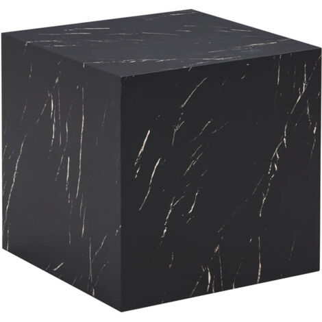 HOME DELUXE - Mesita de mármol AMIRI M  Color: Negro, Tamaño: 50 x 50 x 50 cm (1/5)
