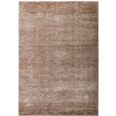 Home Deluxe - Alfombra de pelo alto SOFI Color: Marrón, Tamaño: 320 x 240 cm
