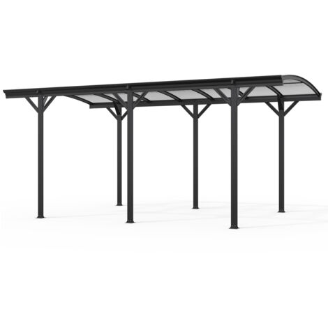 Home Deluxe - Carport de diseño FALO - 505 x 300 cm antracita  color antracita