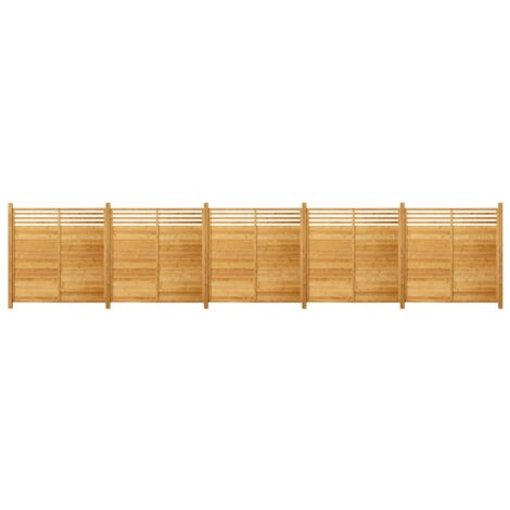 HOME DELUXE - Valla de privacidad de madera SOMA - 180 x 180 cm  Tamaño: 5x elemento + 6x postes (1/5)