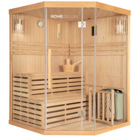 Home Deluxe - Sauna tradicional SKYLINE XL - 150 x 150 cm para 3 personas