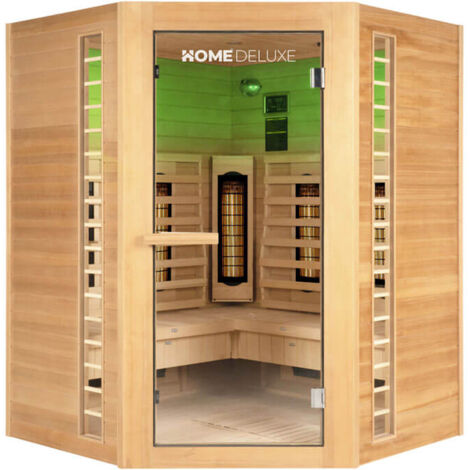 Home Deluxe - REDSUN DELUXE XXL cabina de infrarrojos - 150 x 150 cm para 4 personas