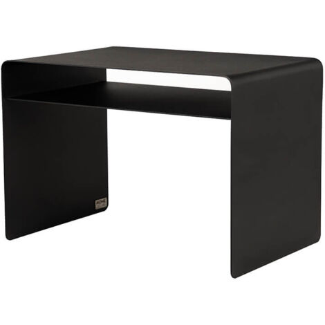 Home Deluxe - Mesa auxiliar de metal ZIMA - 58 x 38 cm Negro Made in Germany (1/5)
