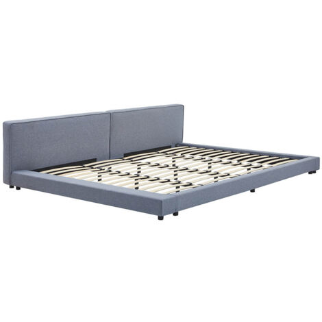 Home Deluxe - Cama con estante GALAXIS  tamaño: 270 x 200 cm, color: gris (1/5)