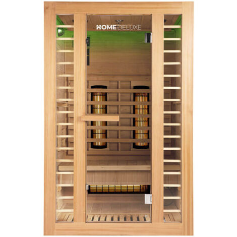 Home Deluxe - Cabina de infrarrojos REDSUN DELUXE M - 120 x 105 cm para 2 personas