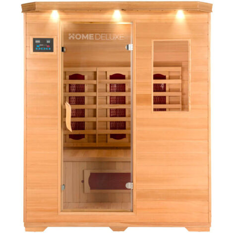Home Deluxe - Cabina de infrarrojos REDSUN L - 153 x 110 cm para 3 personas